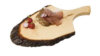 TABUA 35X18X2CM C/PEGA MADEIRA E CASCA#